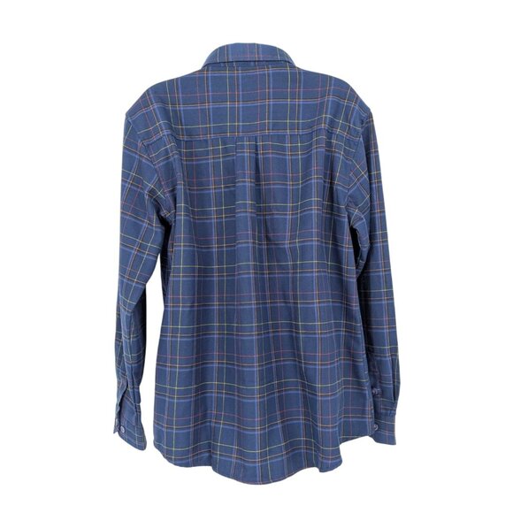 Dixxon Flannel Pearl Snap Shirt Women Size XL Windopane Plaid Workwear Skate 90s - Picture 2 of 10